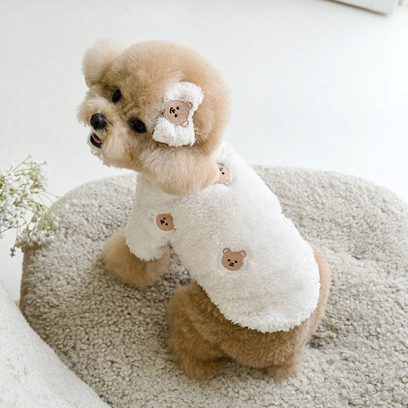 Elevate Your Cat's Fashion with the Bixin Pet Embroidery Cat Fluffy Jacket